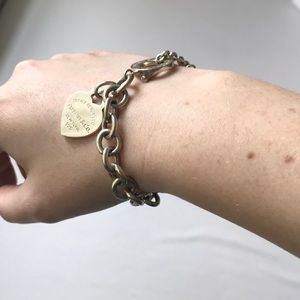 Heart Tag Toggle Bracelet